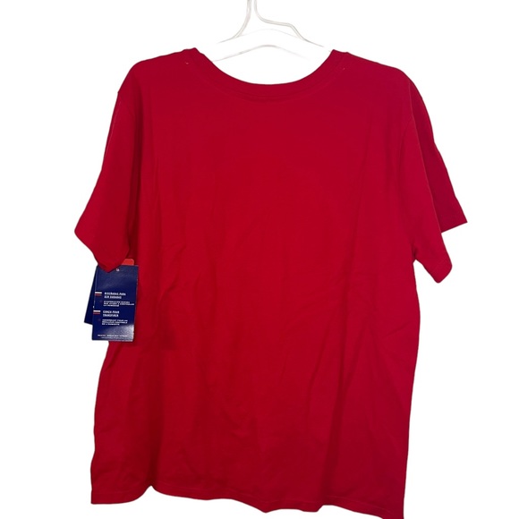 Champion Cheerful Red Logo The Classic Tee NWT SZ L - Picture 6 of 7